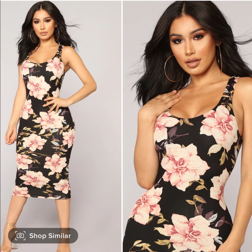 Fashion Nova “Need More Flowers Dress” Size 3X NWT
